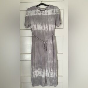 C&C California Gray Tie-Dye Maxi Dress